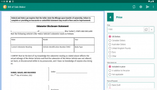 Bill of Sale Maker screenshot 3