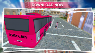 Pink Lady School Bus Driver : School Bus Simulator screenshot 4
