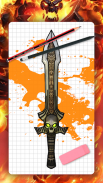 How to draw fantasy weapons screenshot 8
