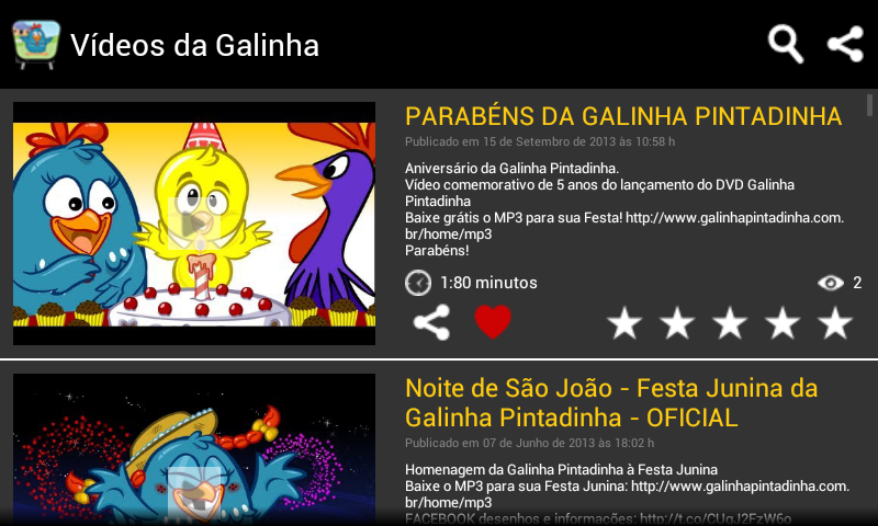 Galinha Pintadinha - Videos