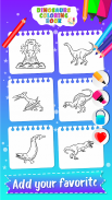 Dinosaurs coloring for kids screenshot 3