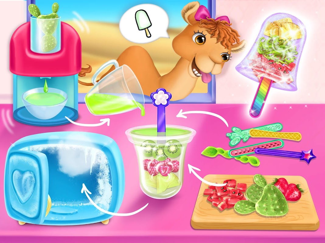 Barbie ice cream parlour game hot sale