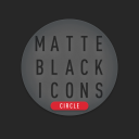 Matte Black CIRCLE Icons