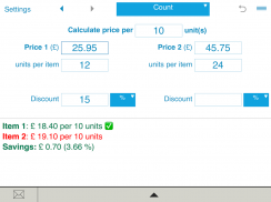 Unit Price Calculator screenshot 3
