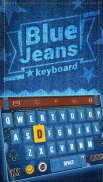 Blue Jeans Keyboard Theme - Em screenshot 4