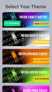 Emoji Smart Neon keyboard screenshot 1