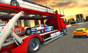 Permainan truk Trailer Transporter kendaraan screenshot 2