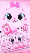 Kitty Smile Keyboard Theme screenshot 0