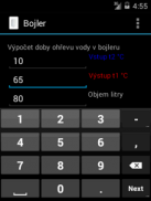 Bojler doba ohrevu screenshot 1