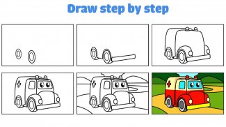 Cars drawings: Learn to draw screenshot 5