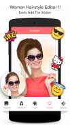 Woman Hairstyle Photo Editor screenshot 4