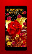 Golden Rose Live Wallpaper HD screenshot 0