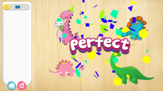 Dinosaur Puzzle & Coloring Game screenshot 3