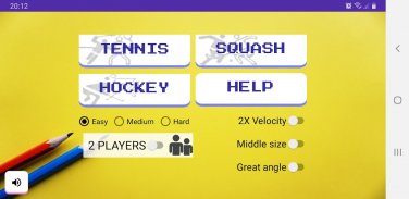 PongGame Tennis/Hockey/Squash screenshot 1