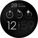 Minimal Digital Watch Face LS