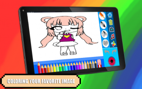 Kawaii Gacha Coloring Game screenshot 1