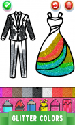 Dresses Coloring Book Glitter screenshot 2