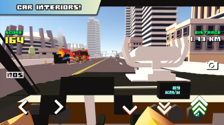Blocky Car Racer - racing game screenshot 2