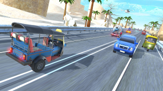 Tuk Tuk Rickshaw:  Auto Traffic Racing Simulator screenshot 4