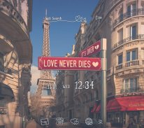 Paris wallpaper Signs of Love screenshot 0