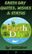 Earth Day Quotes, Save Earth Slogans Greeting Card screenshot 2