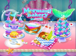 Mermaid Unicorn Cupcake Bakery Shop Cooking Game screenshot 0