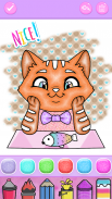 Cute Kitty Coloring Glitter screenshot 3