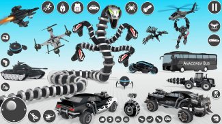 Schlange Verwandeln Roboter Krieg Spiel screenshot 1