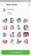 Love Story Stickers - WAStickerApps screenshot 1