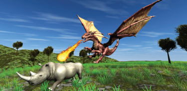 Flying Fire Dragon Simulator screenshot 2