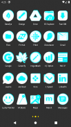 Inverted White and Cyan Icon Pack ✨Free✨ screenshot 6