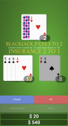 Simple Blackjack screenshot 1