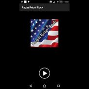 Ragin Rebel Rock Radio Player App screenshot 0