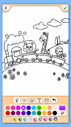 Train game: coloring book screenshot 7