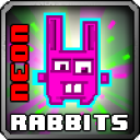 Neon rabbits Icon