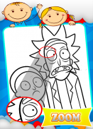 Coloring Rick And Morty Games screenshot 4