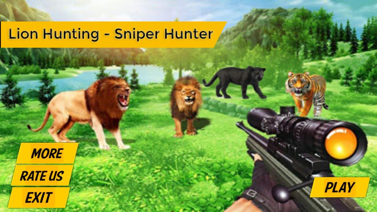Lion Hunting - Sniper Shooting