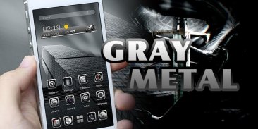 Neat Grey Metal Launcher screenshot 3