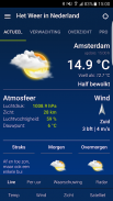 Weather in Holland: the app screenshot 1