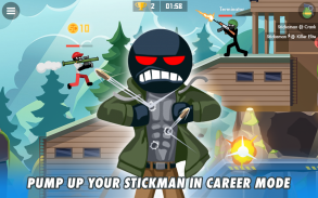 Stick Combats: Онлайн PvP шутер про Стикманов screenshot 8