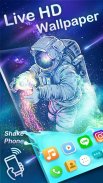 Gravity Astronaut Live Wallpaper Magic Touch 3D screenshot 2