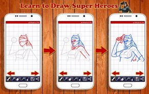 Learn to Draw Super Heroes screenshot 7