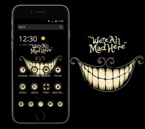 Dark Devil Smile Launcher Theme screenshot 2