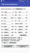 Pile Group Settlement Calculator screenshot 6