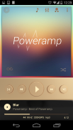 Poweramp skin Champagne Gold screenshot 4