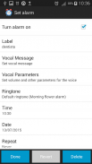 Talking Alarm Clock Pro Free screenshot 1