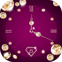 Gold Diamond Clock Wallpaper