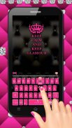 Pink Glamour girl Keyboard The screenshot 4