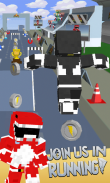 Power Rangers Gang Heroes 3D Blocks Running Adventure Games screenshot 1