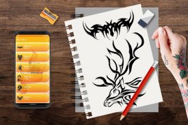 Learn How To Draw Famous Tattoos Step by Step screenshot 2